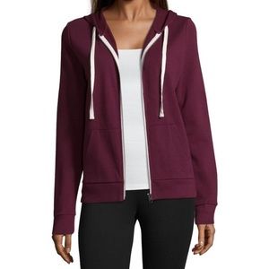 Maroon zip up hoodie